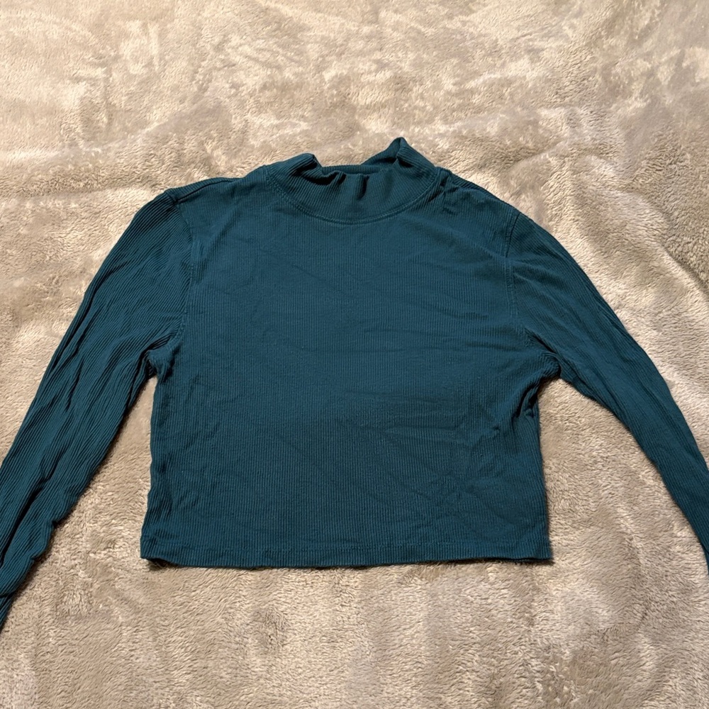 Teal Long Sleeve Women's Top